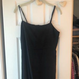 Zara size M black midi dress with slit